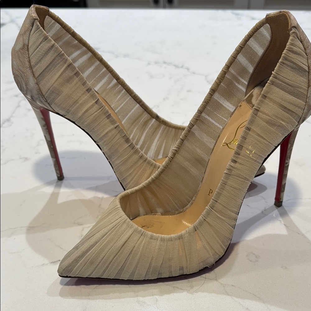 Christian Louboutin Beige Stiletto Heels